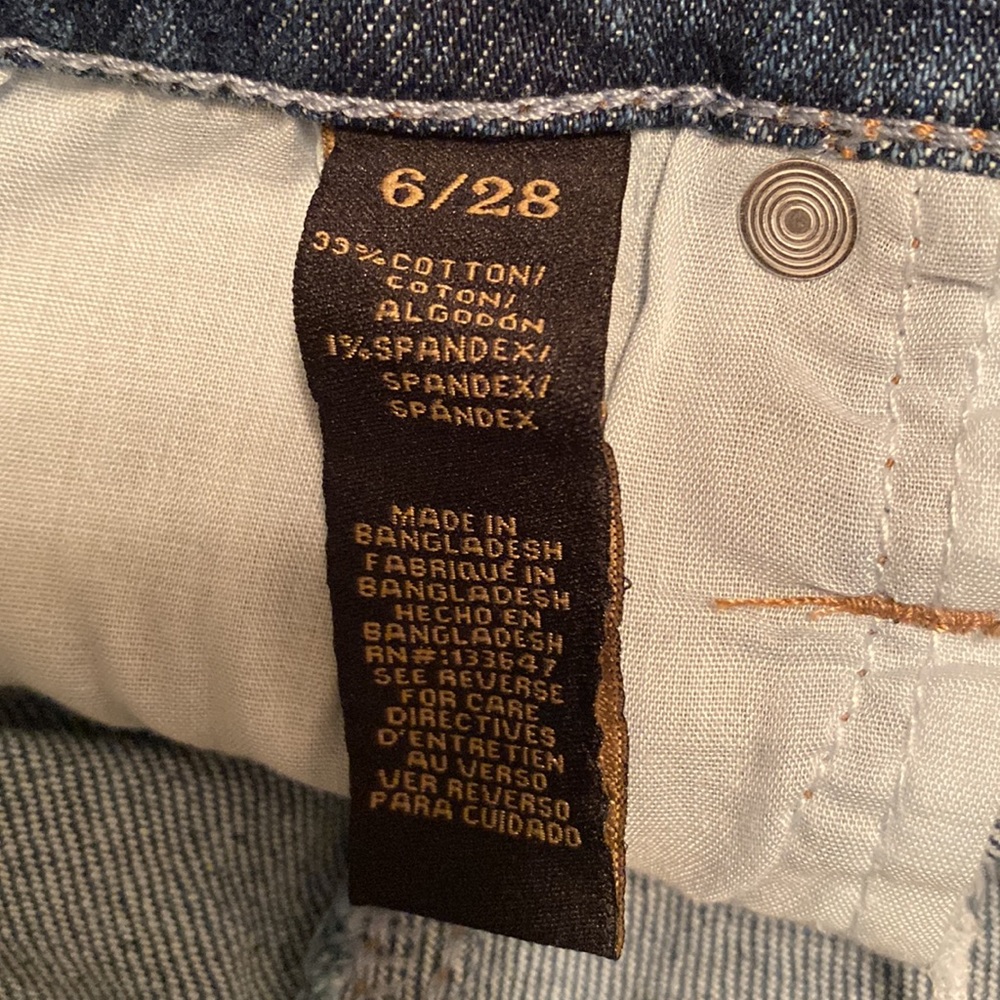 Rachel Roy High-Rise Fray Hem, Distressed Shorts…size 6/28 - Picture 4 of 7